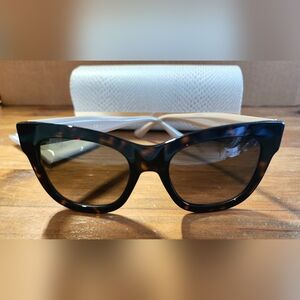 NEW JIMMY CHOO Cat Eye Havana Nude Sunglasses JAN/S